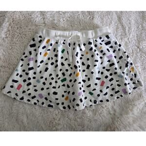 Hanna Andersson French Terry Skort Confetti Terrazzo Print Size 8 NWOT